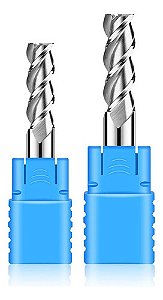 Fresa Topo Metal Duro P Alumínio 2c Ø 5mm 45hrc Canal Polido