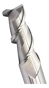 Fresa Topo Metal Duro P Alumínio 2c Ø 6mm 45hrc Canal Polido