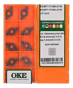 Pastilha Inserto Videa Dcmt11t304-otm Op1215 Oke