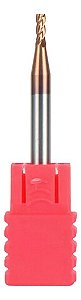 Fresa Topo Metal Duro 2mm 4 Cortes Com Cobertura Hrc55