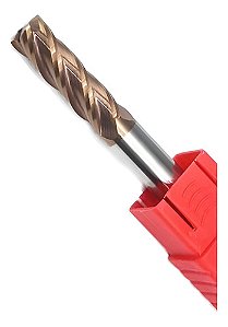 Fresa Topo Metal Duro 12mm 4 Cortes 55 Hrc Tisin