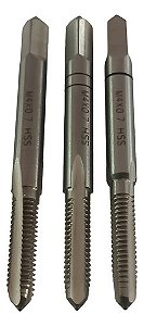 Jogo De Macho Manual Rosca M4 X 0,7mm 3 Peças Hss