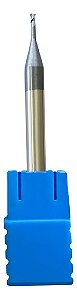 Fresa Topo Metal Duro 1mm 2 Cortes 45hrc Com Cobertura Tialn
