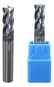 Fresa Topo Metal Duro 14mm 4 Cortes 45hrc Tialn