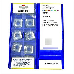 Pastilha Inserto Seet12t3-lh Yd101 Zcc Fresamento Aluminio