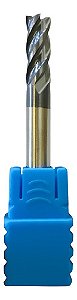 Fresa Topo Metal Duro 6mm 4 Cortes 45 Hrc C/ Cobertura Tialn