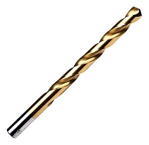 Broca 18,5mm X 190mm Aço Rápido Hss Din 338 Cobertura Tin