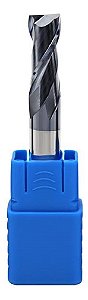 Fresa Topo Metal Duro 10mm 2 Cortes 45hrc Cobertura Tialn