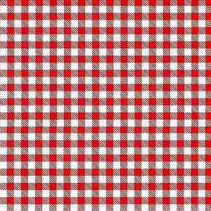 Tricoline Mista Estampa Xadrez Vermelho
