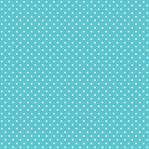 Tricoline 100% Algodão Poá Tiffany com Bolinhas Brancas