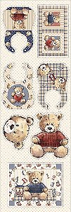 Tricoline Digital Fuxicos e Fricotes Painel Babador Teddy Bear