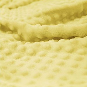Tecido Fleece Pipoquinha Amarelo 1Metro Por 1,60Largura