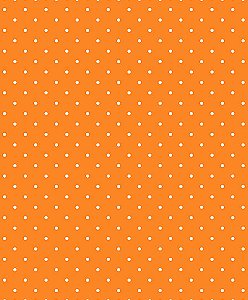 Tecido Tricoline Poa Micro Laranja