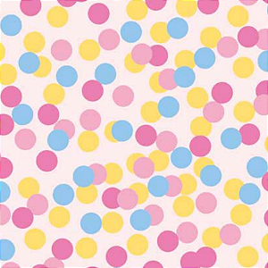 Tecido Tricoline Mista Bolinhas Coloridas 1 Metro X 1,50 Largura