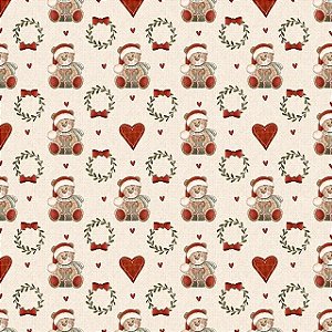 Tricoline Digital Fuxicos e Fricotes Ursinhos e Guilandas de Natal
