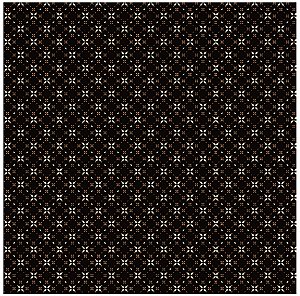 Tecido Tricoline Geométrico Preto 50cm X 1.50 Largura