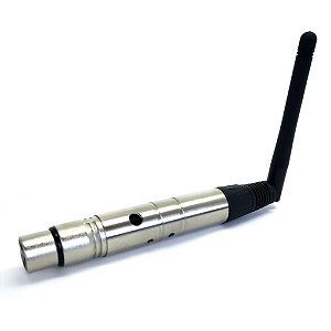 ANTENA WIRELESS DMX FÊMEA SEM FIO 2,4 GHZ PARA ILUMINAÇÃO