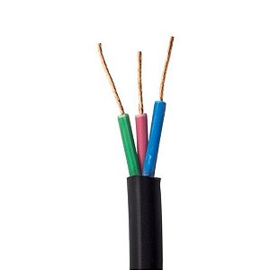 CABO FLEXIVEL TIPO PP 3 X 2,5 MM 1KV PRETO