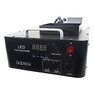 MÁQUINA DE FUMAÇA 1500W COM 24 LEDS TRILED