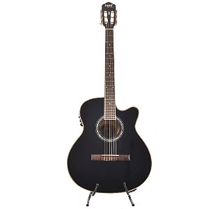 VIOLÃO LAND ELETRICO NYLON PRETO LW-N-40E BK