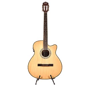 VIOLÃO LAND ELETRICO NYLON NATURAL LW-N-40E NA