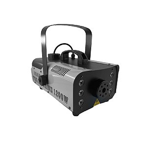 MAQUINA DE FUMAÇA 1200W COM ILUMINAÇÃO RGB