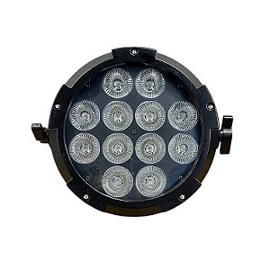 PAR LED 12X18W SLIM 6 IN 1 RGBWA+UV OUTDOOR COM BATERIA ONE LIGHT ( 33100 )