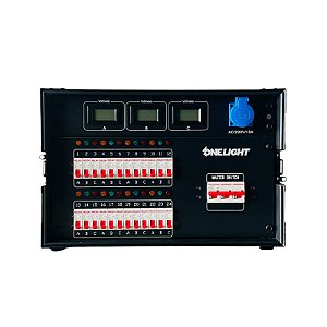 RACK MÓDULO DISJUNTOR DE ENÉRGIA 24 CANAIS 48 TOMADAS NO CASE TRIFÁSICO ONELIGHT ( 33185 )