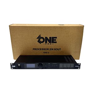 PROCESSADOR DIGITAL DE ÁUDIO ONE-2 COM 2 ENTRADAS E 6 SAÍDAS