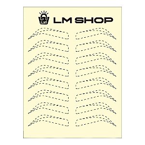 Pele Sintética para Treino de Micropigmentação Microblading Linha Guia LMSHOP