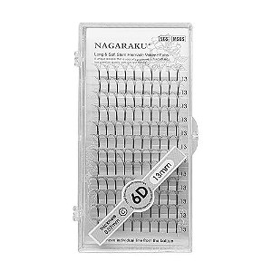Cilios Volume Russo Fans Prontos Nagaraku 6D 0.07 D