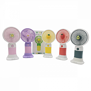 Mini Ventilador Portátil Recarregável de Mesa HandHeld Fan Hmaston 810B
