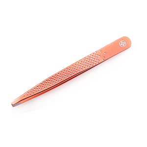 Pinça para Sobrancelha Ponta Reta BC-512 Rose Gold Mundial