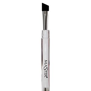 Pincel Chanfrado de Silicone Master para Acoplagem Lash Lifting Preto 1un
