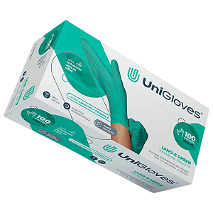 Luva Unigloves Latex Lano-E Green
