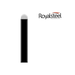 Lâmina 16 Pontas U 0.18mm Preta com Anvisa - Ultra Blade Royal Steel