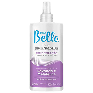 Loção Higienizante Depil Bella Pré-Depilação Facial Corporal Lavanda e Melaleuca 500ml