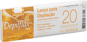 Lenço Para Depilação Depilflax - 20 Unidades