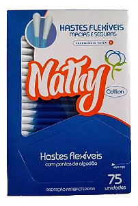 Hastes Flexível Nathy Cotton Line Com 75 Unidades
