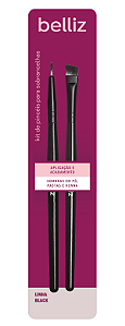 Kit Pincéis Para Tintura De Sobrancelha 2Pcs Belliz