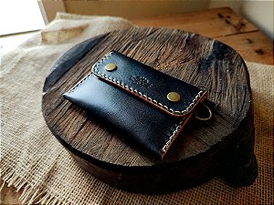 Carteira Pocket Em Couro Preto
