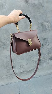 Bolsa Charlise Em Couro Terracota