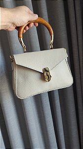 Bolsa Charlise Em Couro Off White