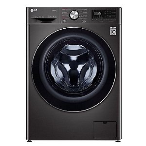 Lava e Seca Smart LG VC2 CV9013EC4A 13kg Aço Escovado Preto com Inteligência Artificial Aidd