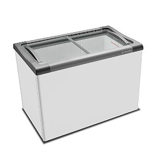 Freezer Horizontal Metalfrio Ultra NF30S 284 Litros Tampa De Vidro Para Sorvetes E Congelados