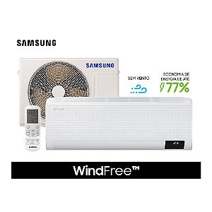 Ar-Condicionado Sem Vento Samsung WindFree Frio 9.000 btus (220V) 2021 AR09AVHABWKNAZ