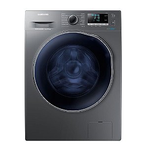 Lava e Seca Samsung WD6000 Smart (Wi-Fi) Porta Crystal Blue com Ecobubble e Lavagem a Seco WD11J64E4AX Inox Look 11kg