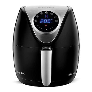 Fritadeira Sem Óleo Air Fryer Mondial Family Inox Digital Touch AF-30-DI 3,5L Preto/Inox