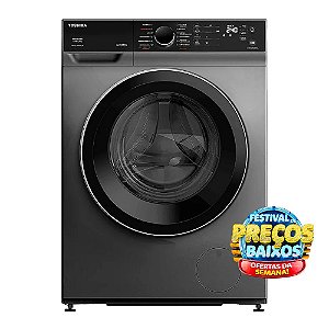 Lava e Seca Toshiba GreatWaves 11kg TWD-BJ120M com Painel Touch Grafite