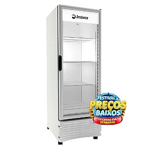Freezer Vertical Imbera Porta de Vidro 560L Branca EVZ21